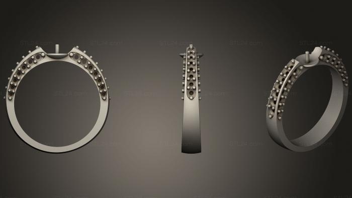 Jewelry rings (3D Pearl Ring, JVLRP_0256) 3D models for cnc